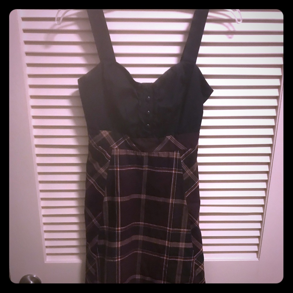 Anthropologie plaid dress